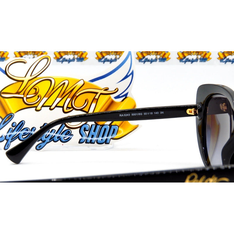 Lentes Sol Ralph Lauren Ra5243 Signature Cat Eye 55mm Suns