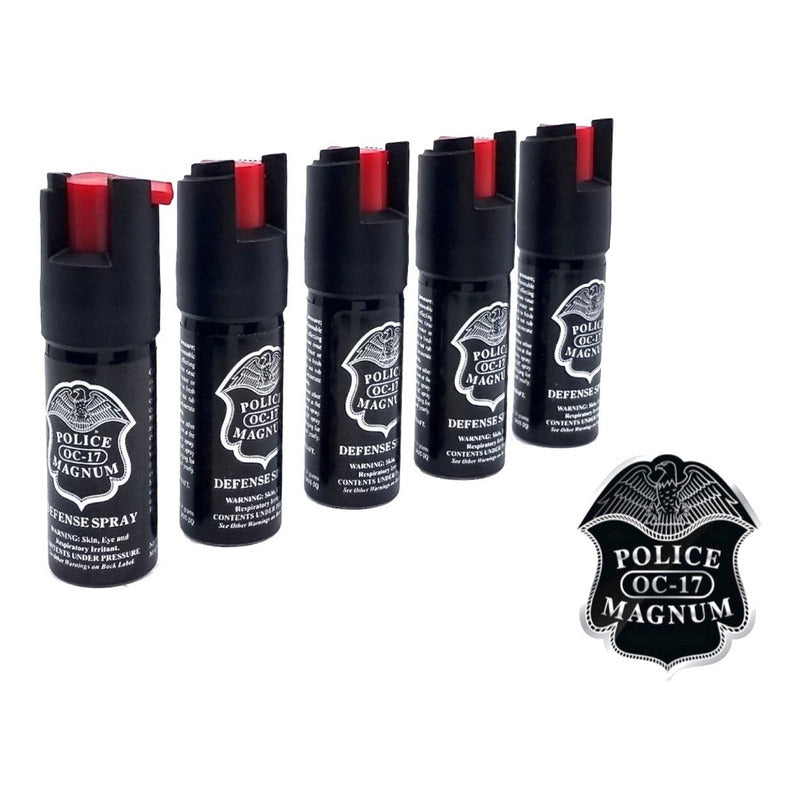 Gas Pimienta Police Magnum Paquete De 5 Best Seller Made In Usa