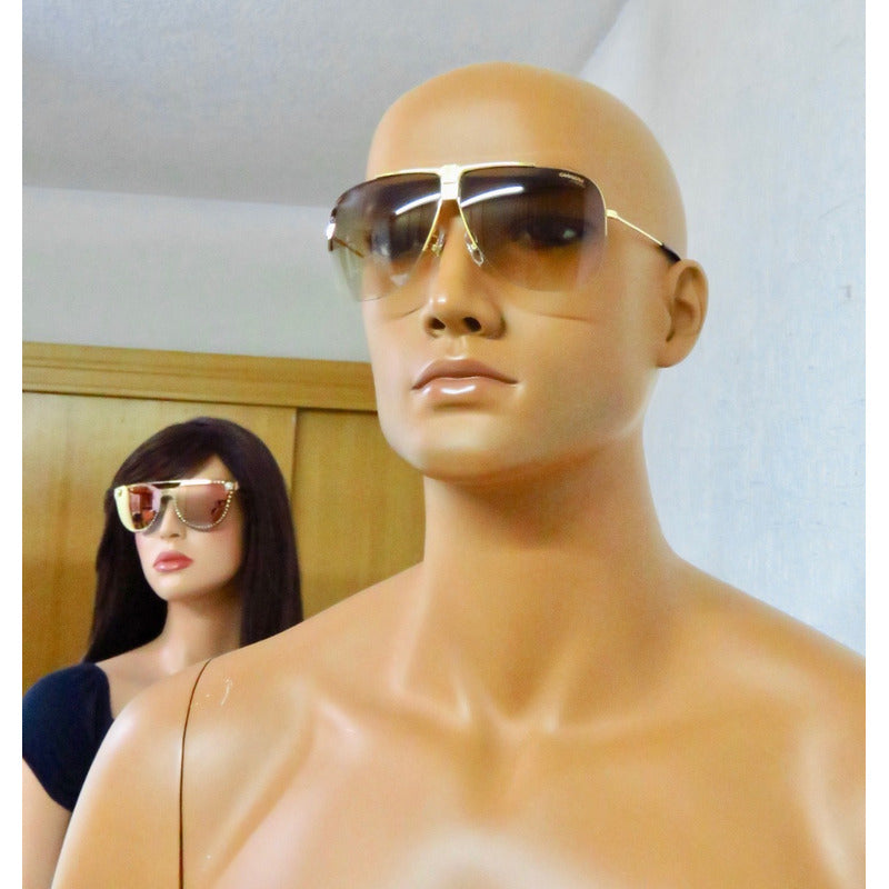Lentes Gafas De Sol Carrera 1013s Gold Classy 64mm Suns