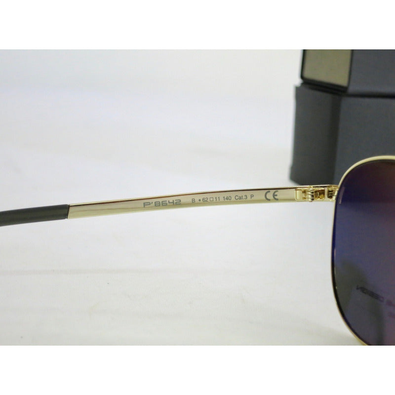 Lentes Sol Porsche Design P8642 Titanium Polarized 62mm