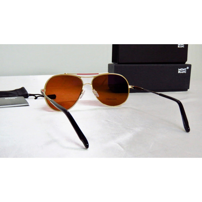 Lentes Sol Mont Blanc Mb703s Pilot Polarized Italy 60mm Suns