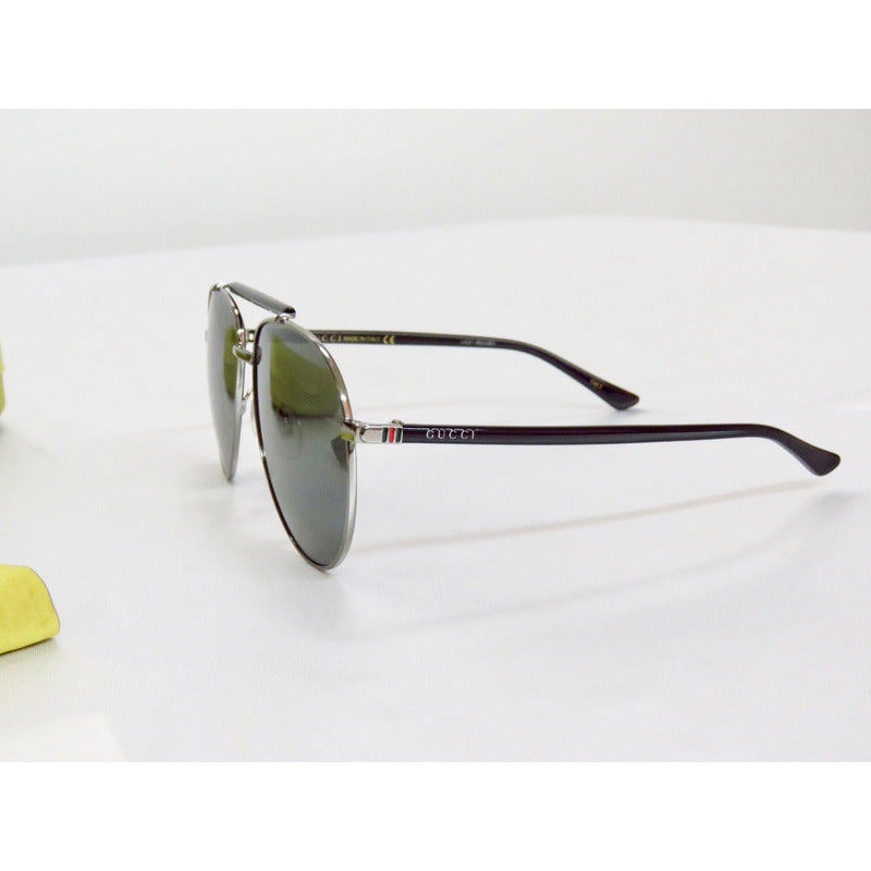 Lentes Gafas Sol Gucci Gg0014s First Class Aviator 60mm Suns