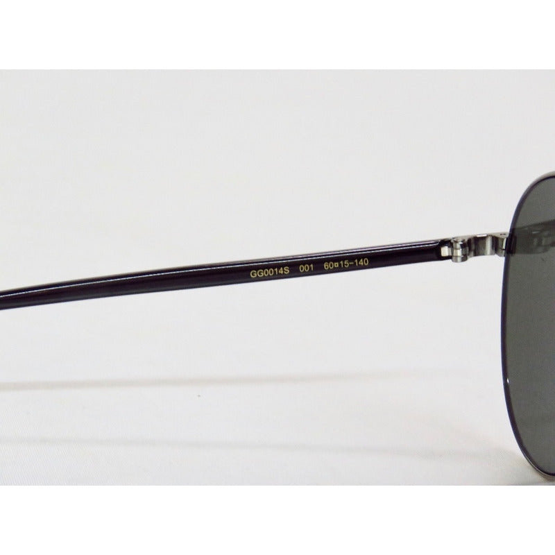 Lentes Gafas Sol Gucci Gg0014s First Class Aviator 60mm Suns
