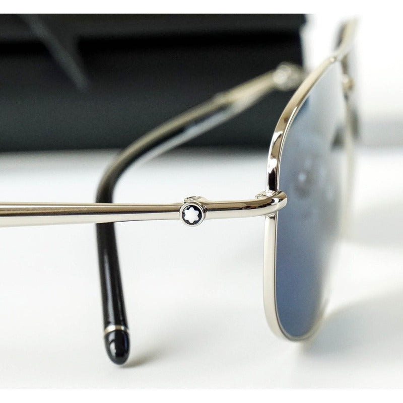 Lentes De Sol Mont Blanc Mb0069s Modified Pilot Japan 60mm