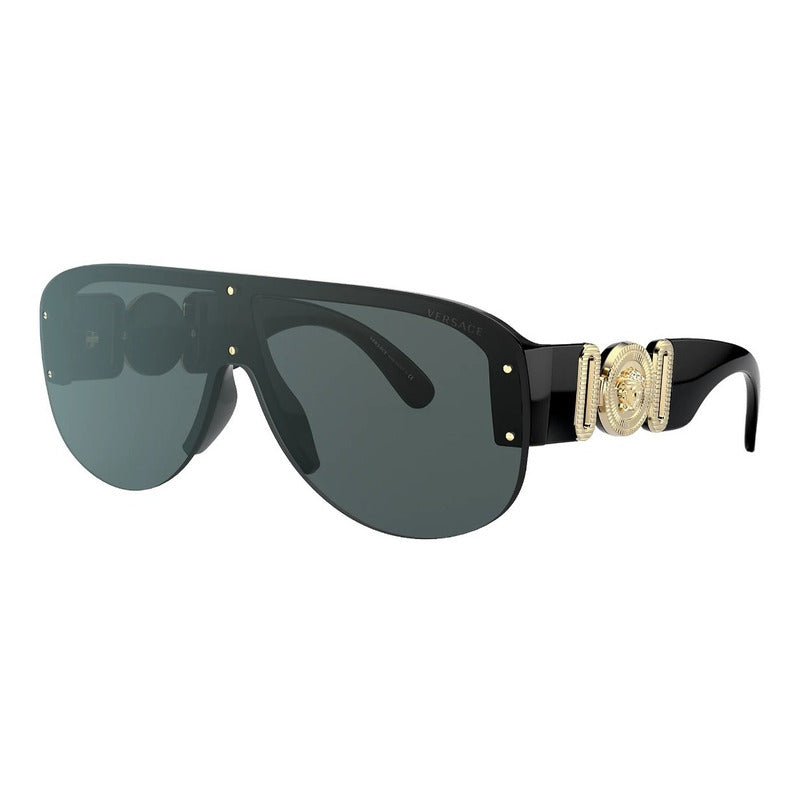 Lentes Sol Versace Ve4391 Shield Medusa Italy 48mm Suns