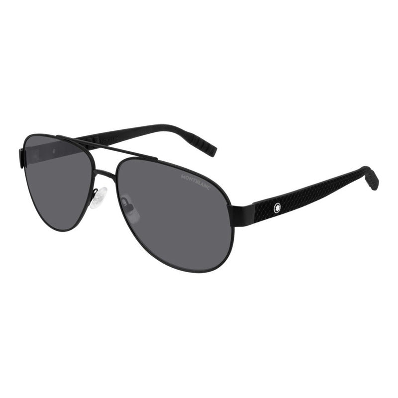 Lentes Sol Mont Blanc Mb0064s Modified Pilot Italy 60mm Suns