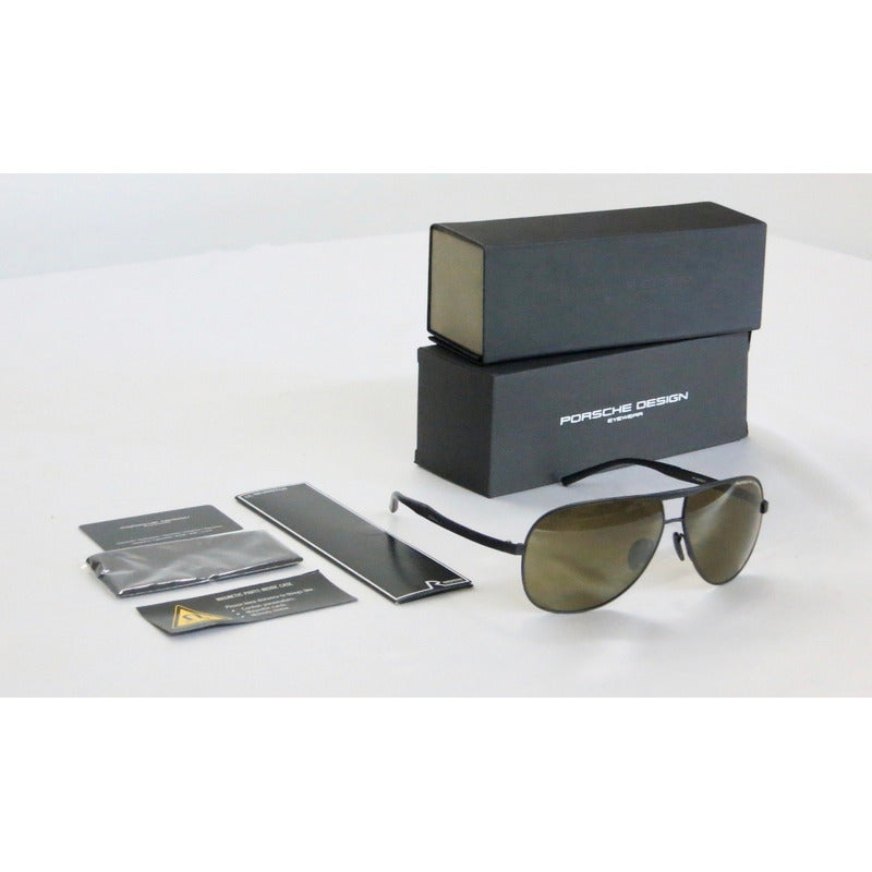Lentes De Sol Porsche Design P8657 Titanium Pilot 62mm Suns