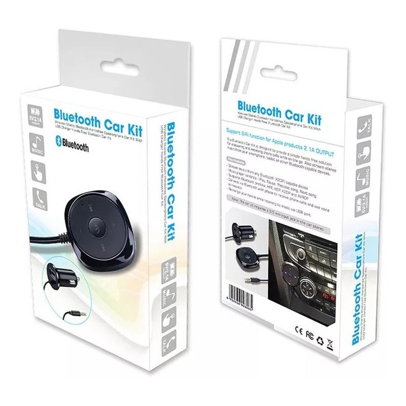 Receptor Bluetooth 4.0 Smart Control Micrófono Manos Libres Aux 3.5 Mm Automóvil