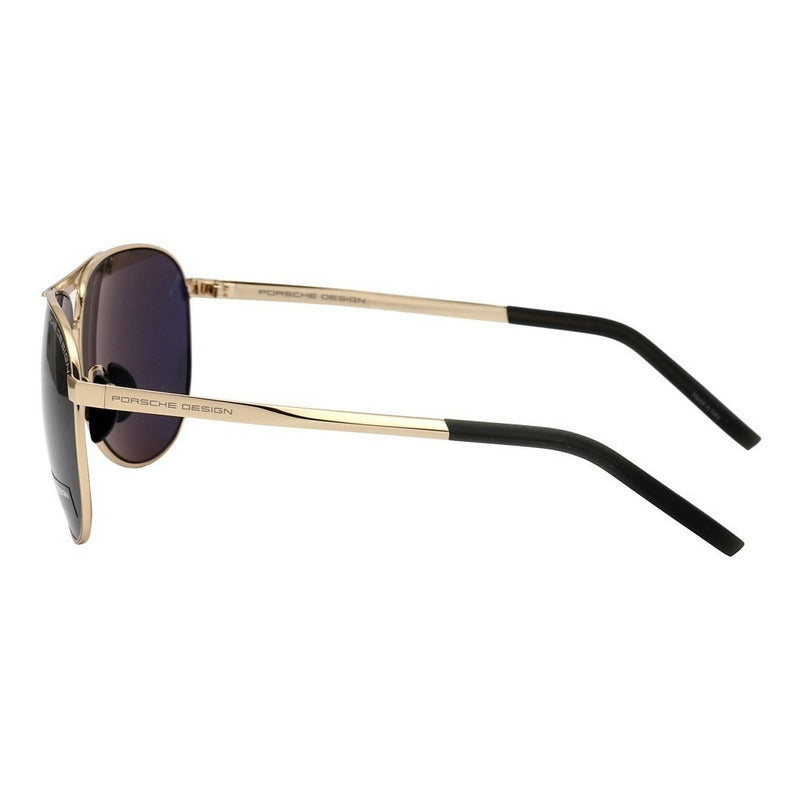 Lentes Sol Porsche Design P8642 Titanium Polarized 62mm