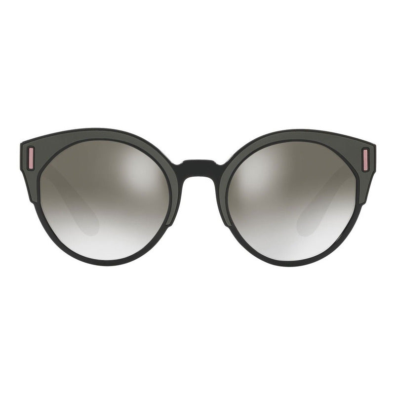Lentes De Sol Prada Pr03usf Contrast Round Italy 53mm Suns