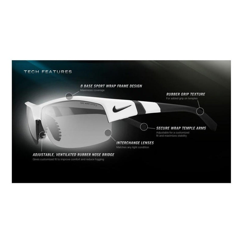 Lentes Gafas Sol Nike Show X2 Ev0620 Micas Adicionales 69mm