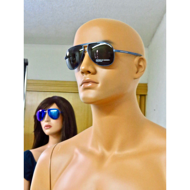 Lentes Sol Porsche Design P8657 Titanium Pilot 62mm Suns