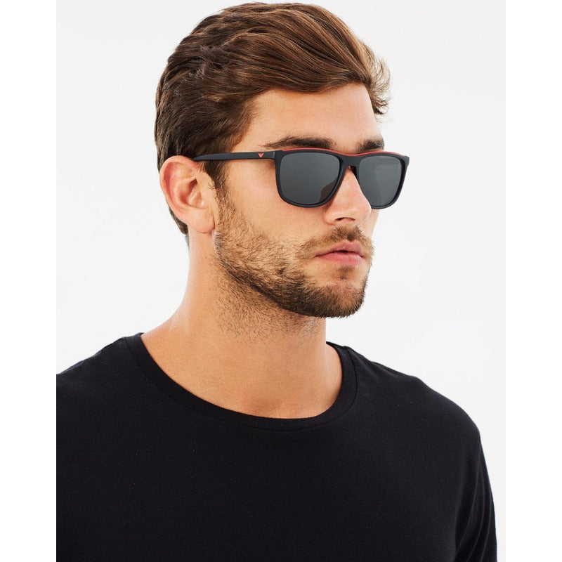 Lentes Sol Emporio Armani Ea4109f Stripe Square 58mm Suns