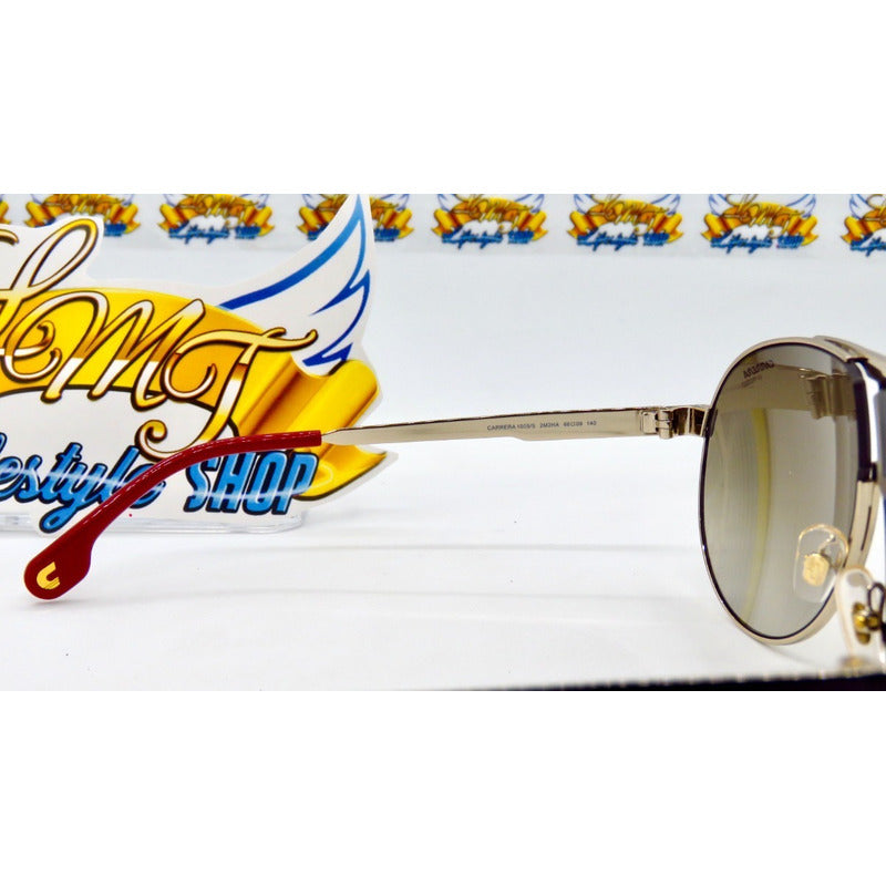 Lentes De Sol Carrera 1005s Iconic Bridge Metal Pilot 66mm