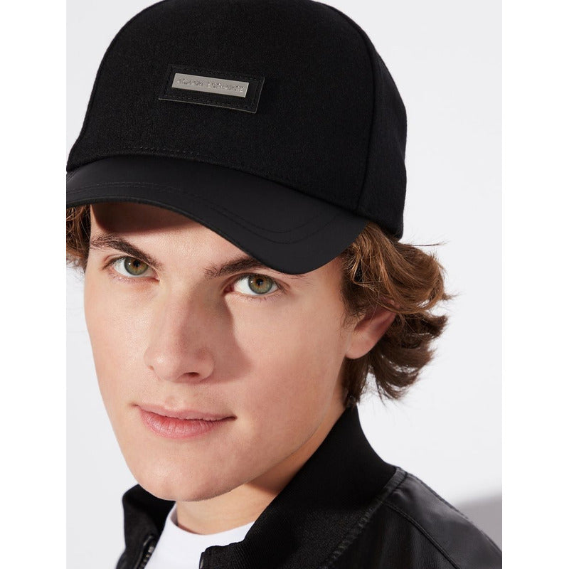 Gorra A | X Armani Exchange De Lana Placa Central New Hat