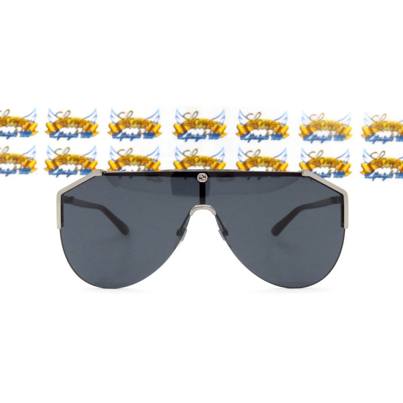 Lentes De Sol Gucci Gg0584s Iconic Shield Italy 99mm Suns