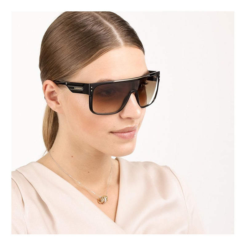 Lentes Sol Carrera Flagtop Il Iconic Shield Oversized 99mm