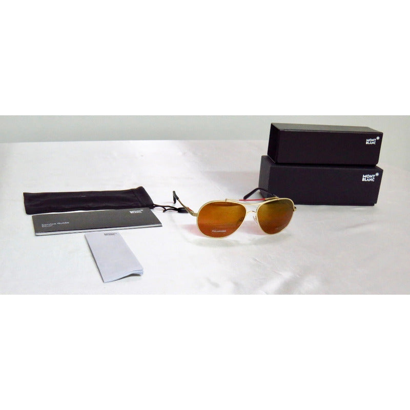 Lentes Sol Mont Blanc Mb703s Pilot Polarized Italy 60mm Suns