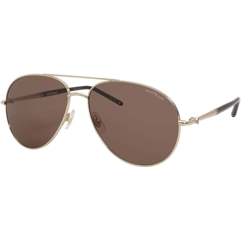 Lentes Sol Mont Blanc Mb0068s High End Pilot Japan 61mm Suns