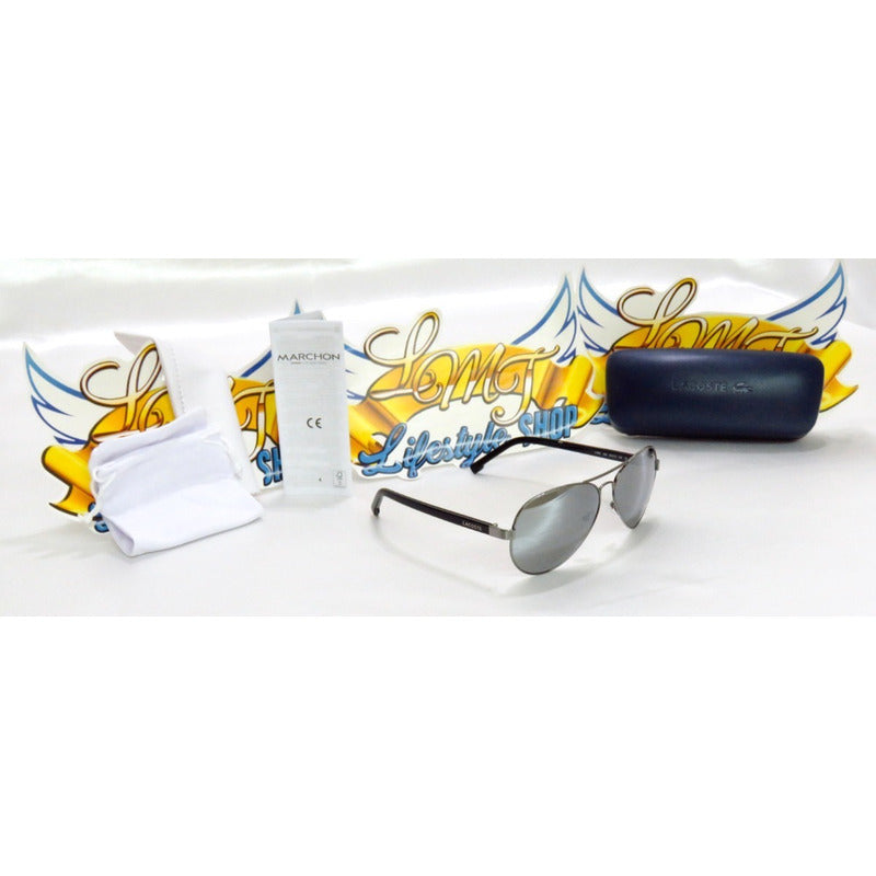 Lentes De Sol Lacoste L163s Embossed Logo Pilot 62mm Suns