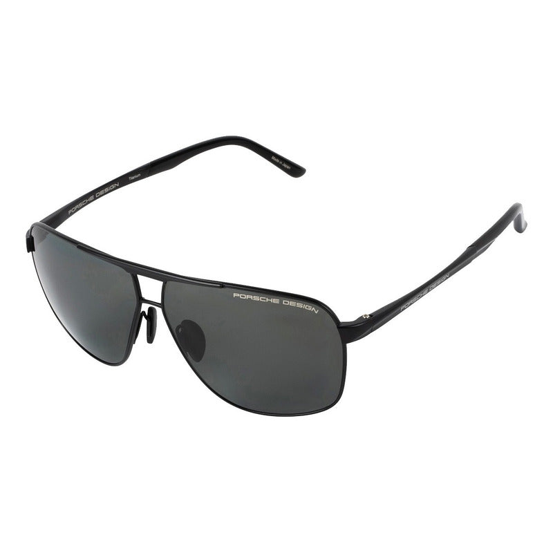Lentes Sol Porsche Design P8665 Titanium Pilot Japan 63mm