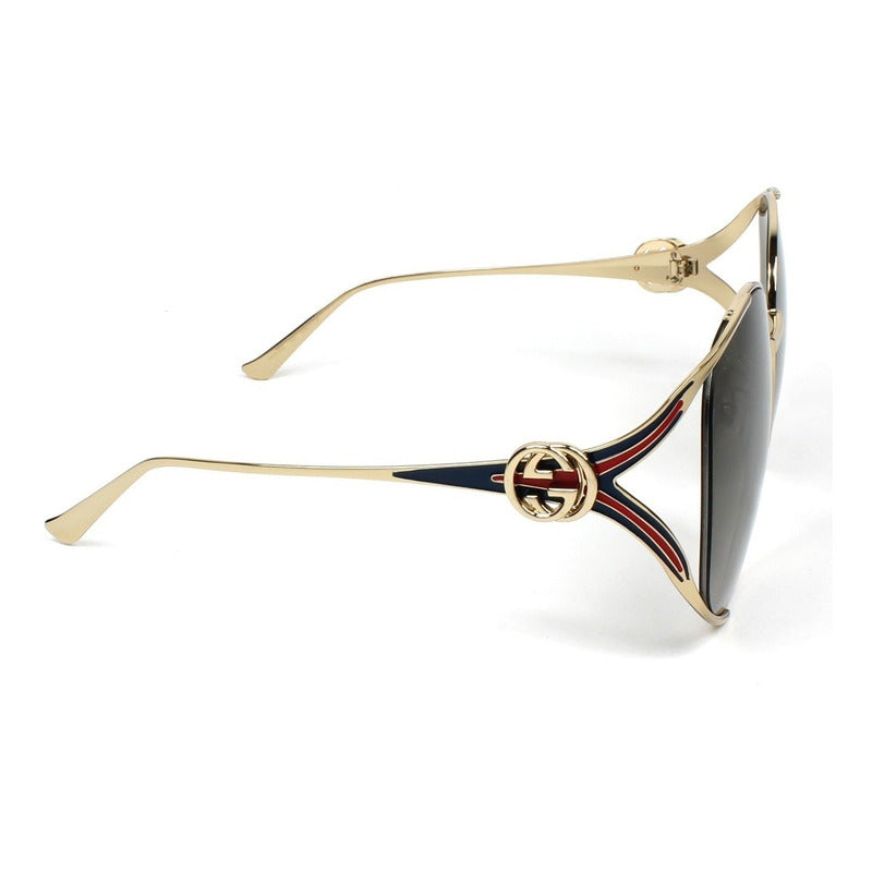 Lentes Sol Gucci Gg0225s Iconic Round Oversized 63mm Suns