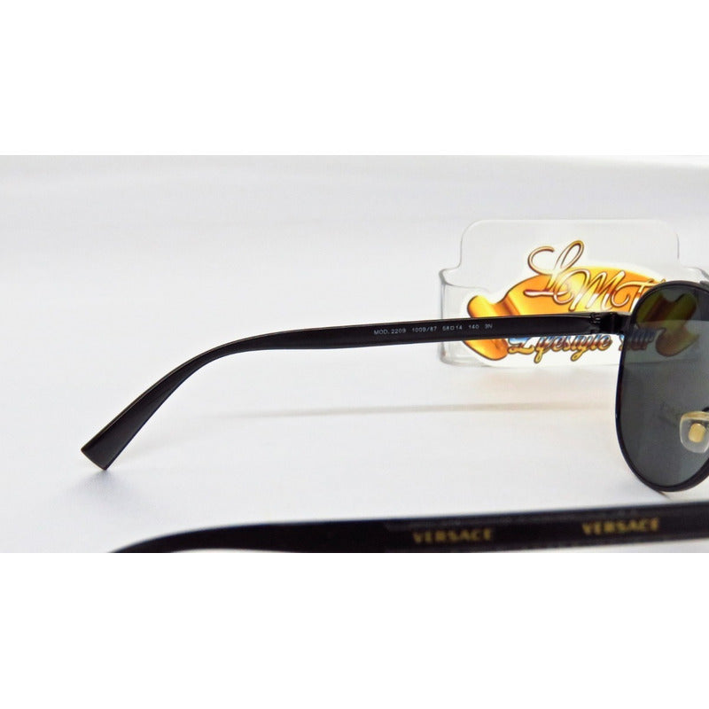 Lentes De Sol Versace Ve2209 Logo Fashion Pilot 58mm Suns
