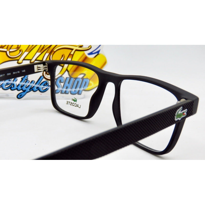 Lentes Lacoste L2817 Square Italy Armazón Oftálmico 54mm