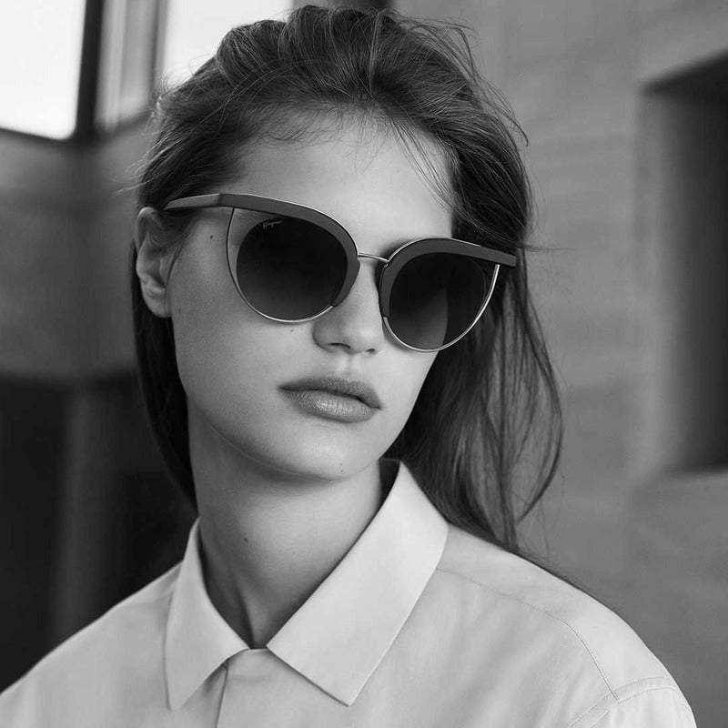 Lentes De Sol Ferragamo Sf909s Fashion Round Italy 51mm Suns