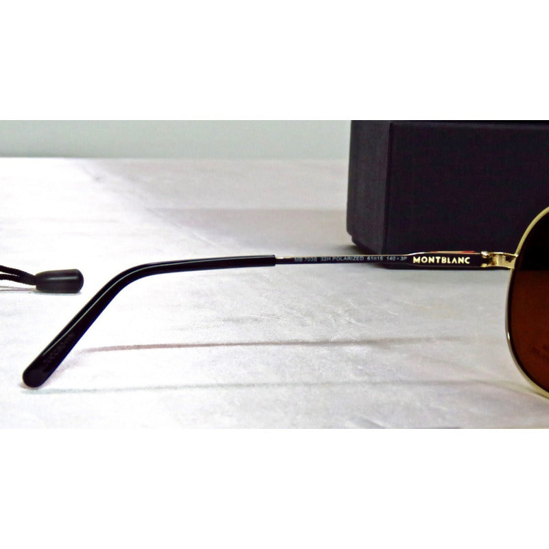Lentes Sol Mont Blanc Mb703s Pilot Polarized Italy 60mm Suns