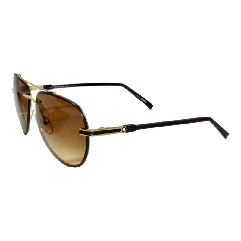 Lentes Sol Mont Blanc Mb643s Double Bridge Pilot 60mm Suns