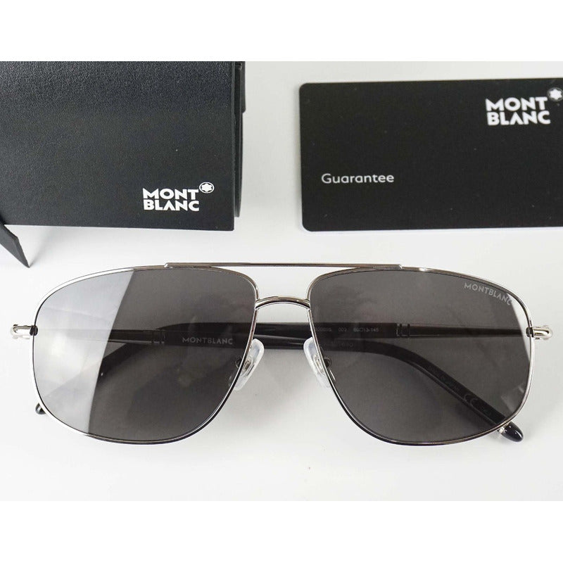 Lentes Sol Mont Blanc Mb0069s Modified Pilot Japan 60mm