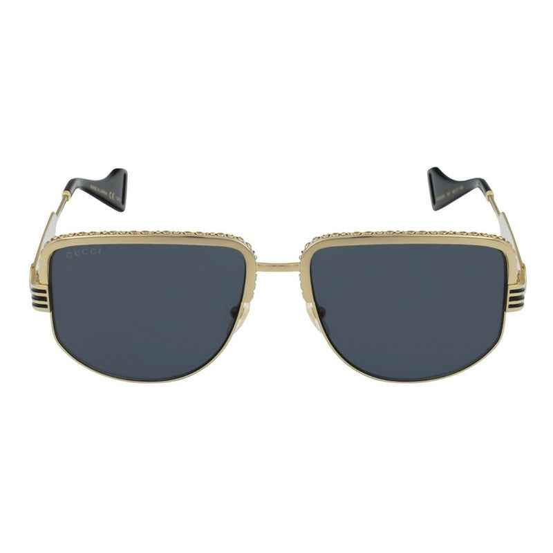 Lentes De Sol Gucci Gg0585s Luxury Square Japan 59mm Suns
