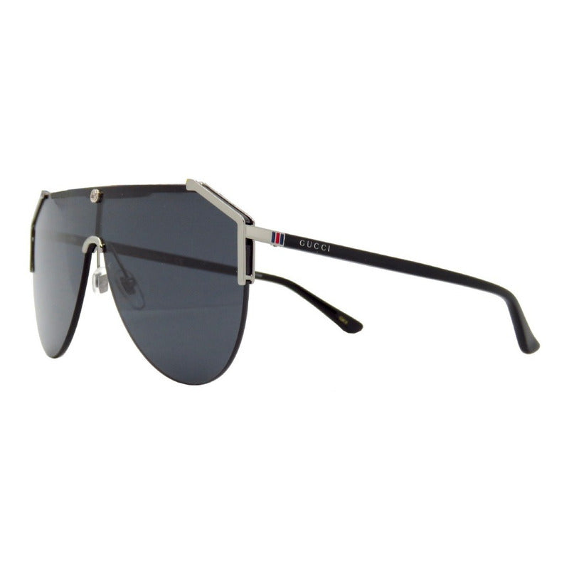Lentes De Sol Gucci Gg0584s Iconic Shield Italy 99mm Suns