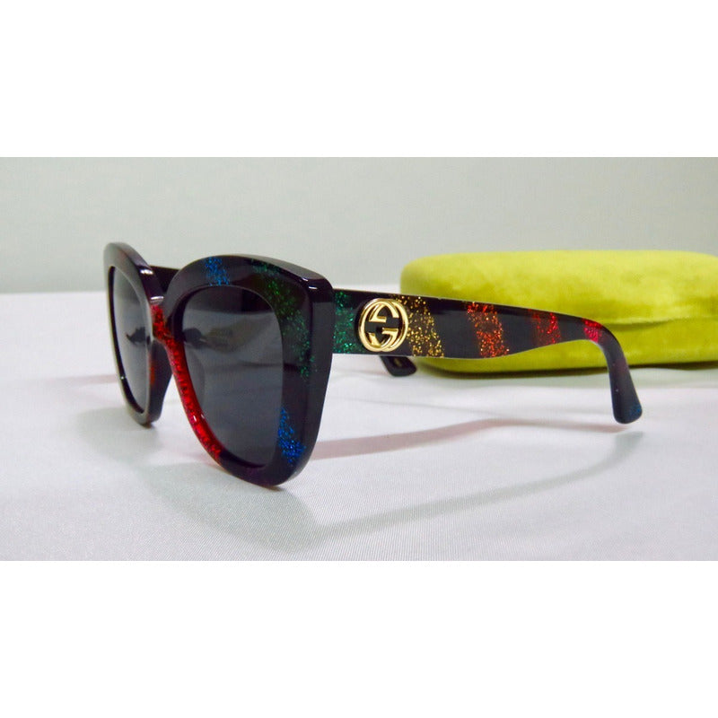 Lentes Sol Gucci Gg0327s Cat Eye Influencer Italy 52mm Suns