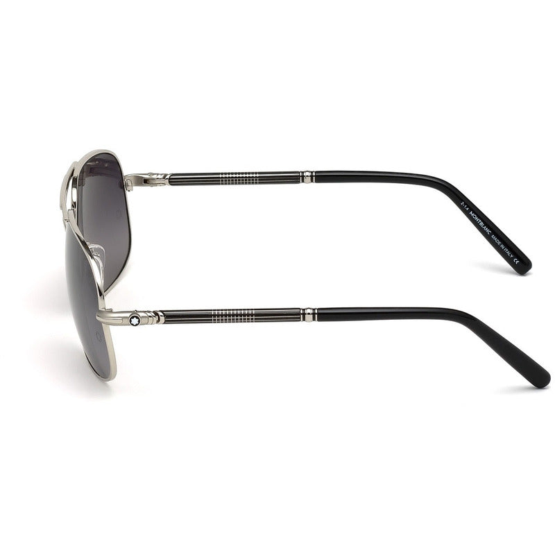 Lentes Gafas Mont Blanc Mb513s Black Palladium Italy 61mm