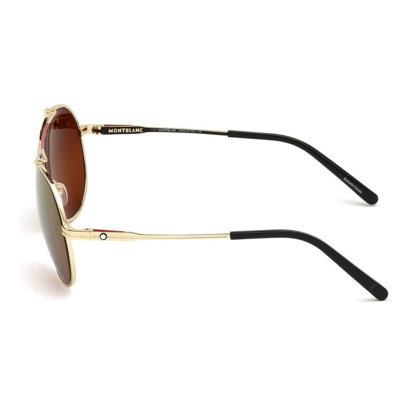 Lentes Sol Mont Blanc Mb703s Pilot Polarized Italy 60mm Suns