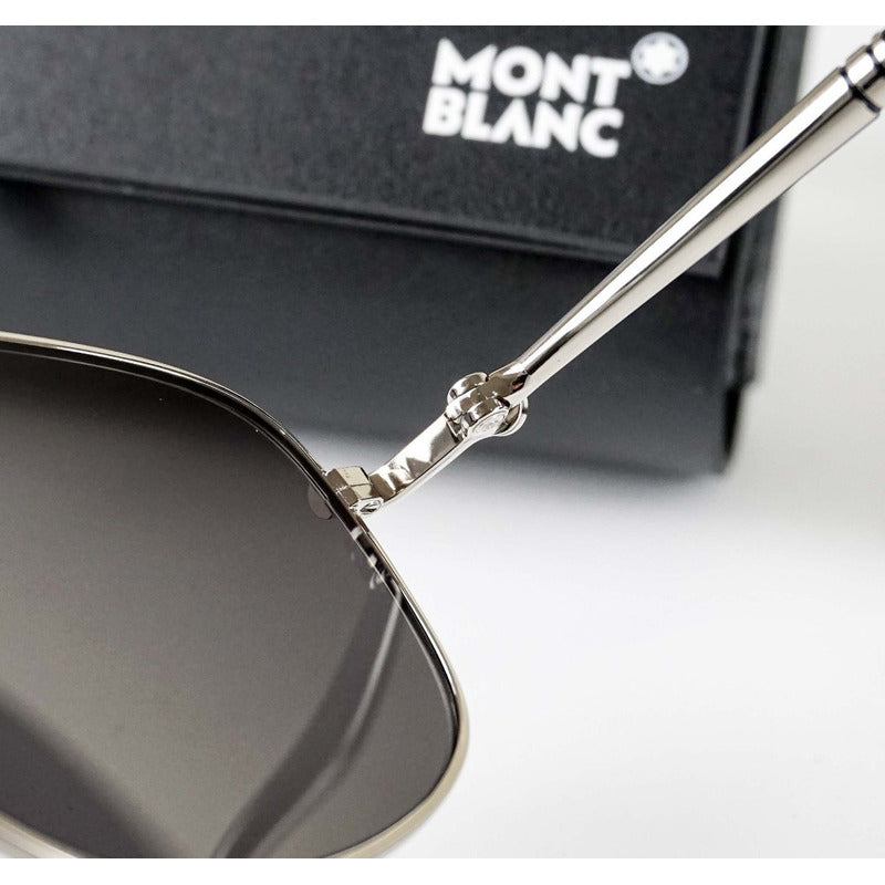 Lentes Sol Mont Blanc Mb0069s Modified Pilot Japan 60mm