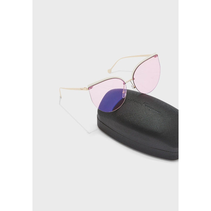 Lentes De Sol Ferragamo Sf195s Fashion Cat Eye 64mm Suns
