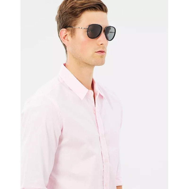 Lentes De Sol Burberry Be3090q Classic Pilot Polarized 57mm