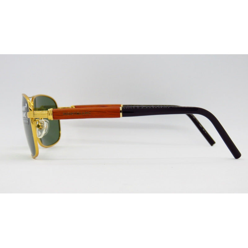 Lentes Mont Blanc Mb410s Goldish Frame Polarized Italy 61mm