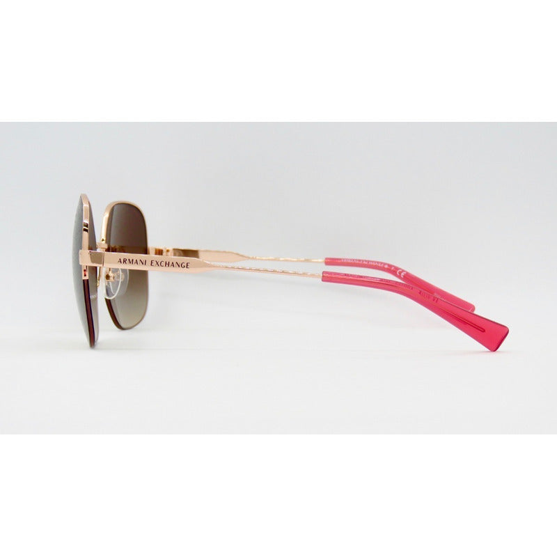 Lentes Sol Armani Exchange Ax2021s Round Amplios Mujer 58mm