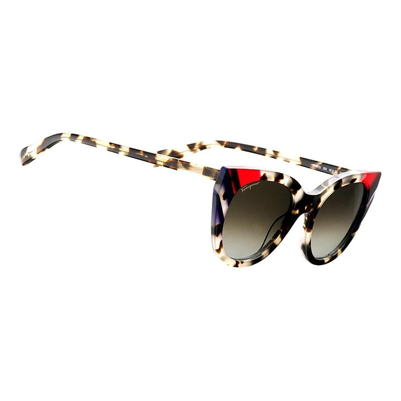 Lentes Sol Ferragamo Sf867s Marbled Cat Eye Mujer Italy 50mm