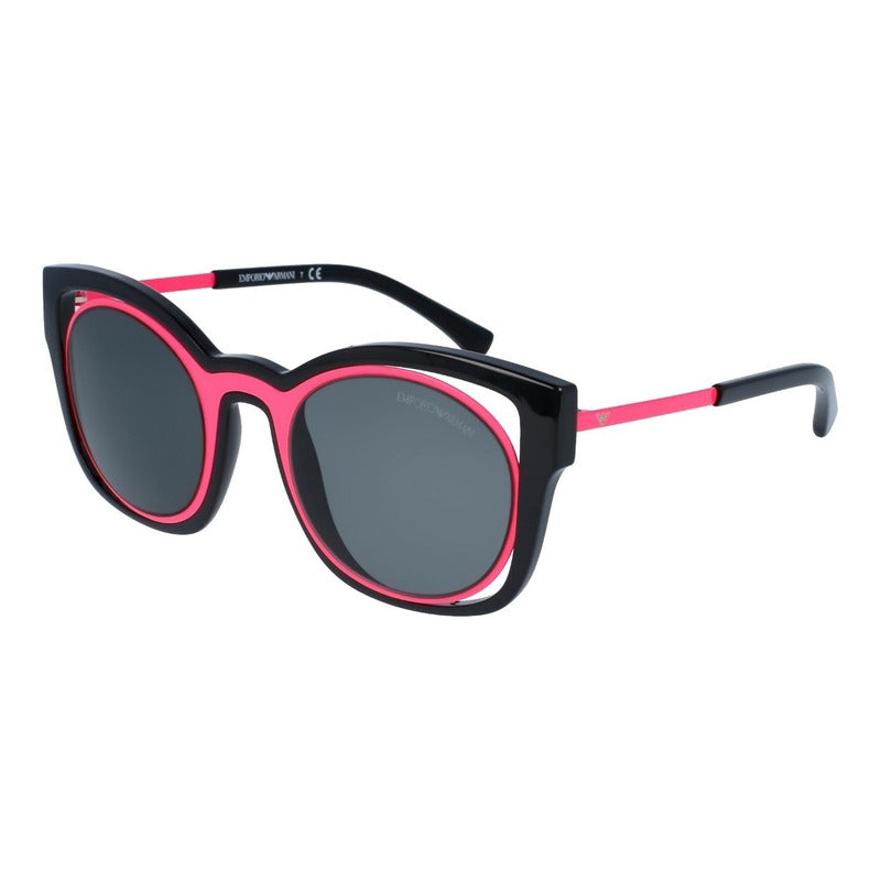 Lentes Sol Emporio Armani Ea4091 Double Frame Cat Eye 50mm