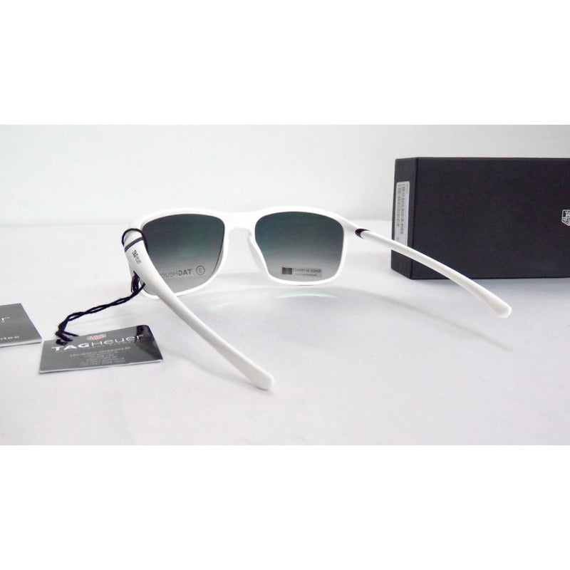 Lentes Gafas De Sol Tag Heuer Th6042 White Sport France 59mm