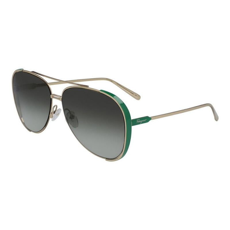 Lentes De Sol Ferragamo Sf205s Visor Double Bridge 62mm Suns