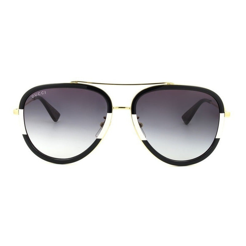 Lentes De Sol Gucci Gg0062s Iconic Pilot Japan 57mm Suns