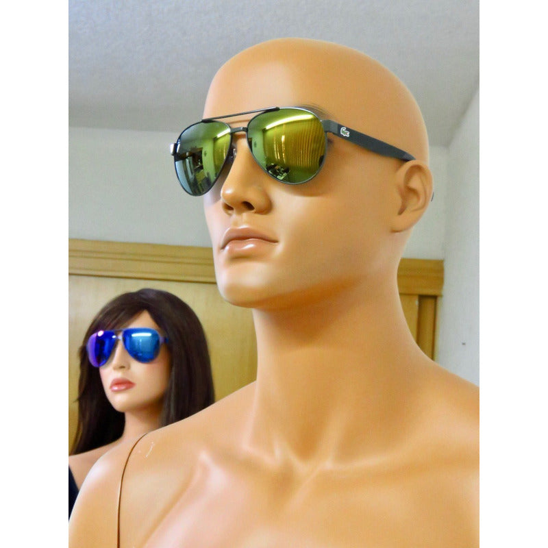 Lentes Sol Lacoste L185s Iconic Classic Pilot 60mm Suns