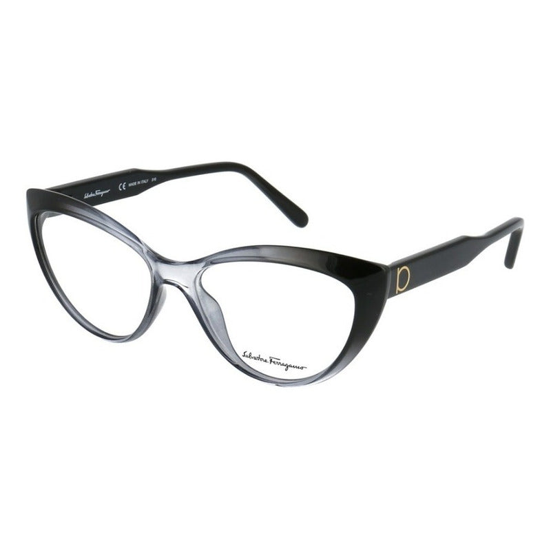 Lentes Ferragamo Sf2853 Buckle Cat Eye Armazón Otálmico 56mm