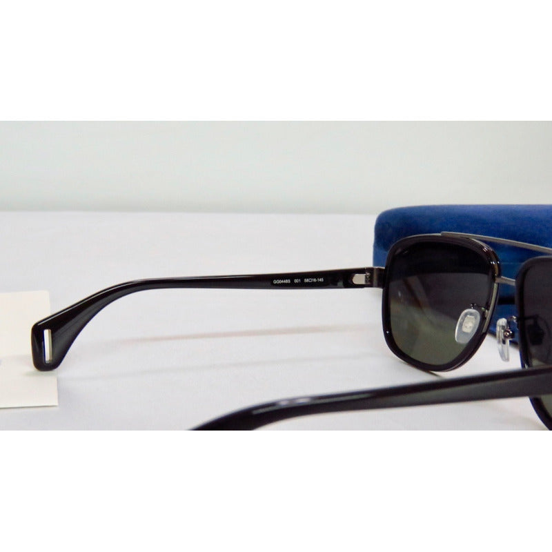 Lentes De Sol Gucci Gg0448s Iconic Pilot Japan 60mm Suns
